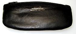 Leather Tobacco Zip Pouch