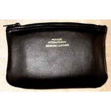 Leather Tobacco Zip Pouch